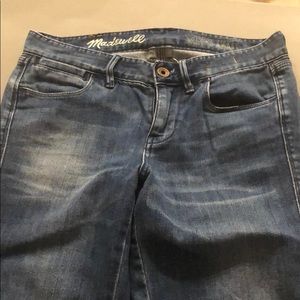 Madewell Skinny ankle jean light distressed